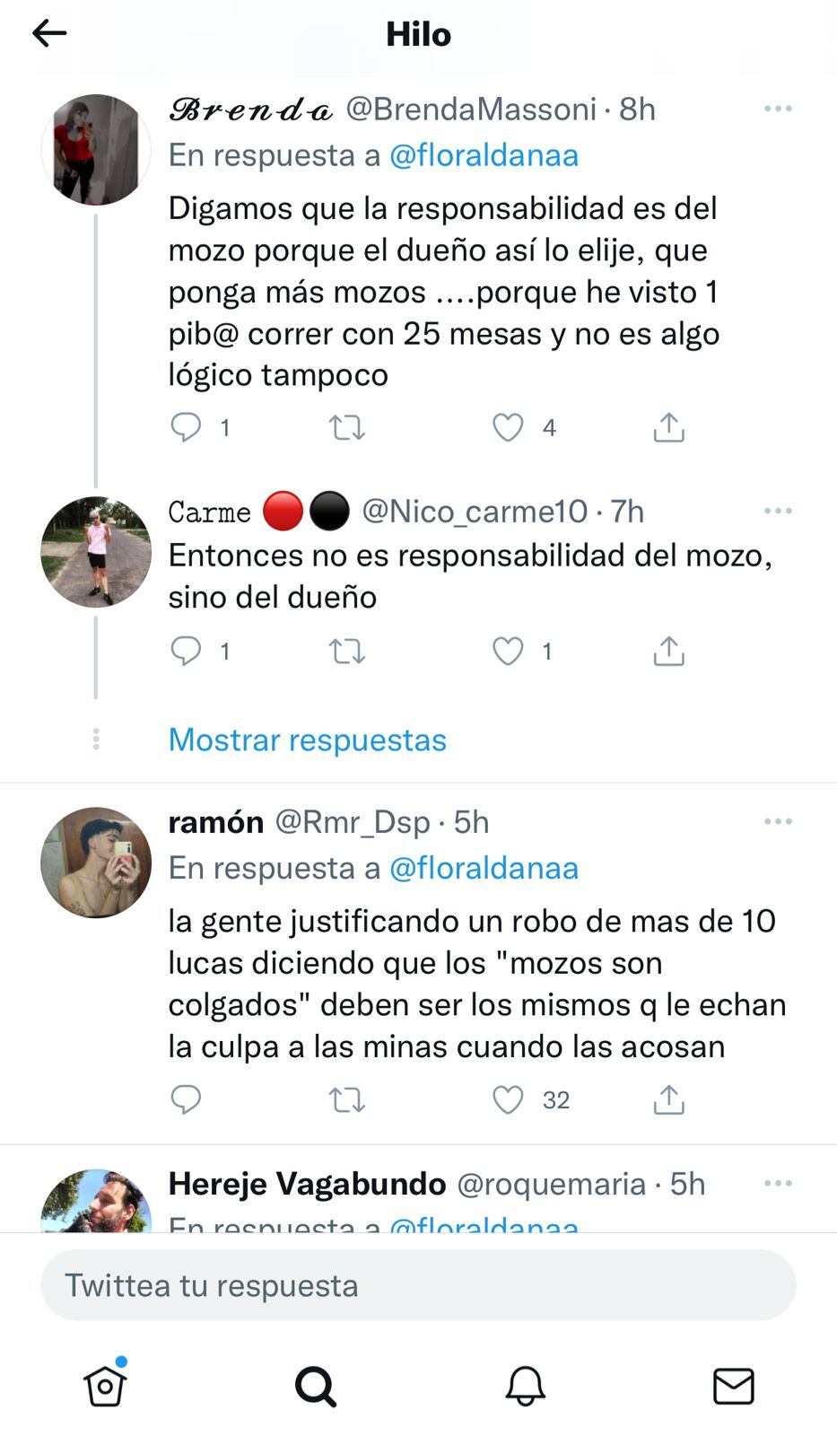 Se fueron sin pagar la cuenta de un restaurante y complicaron al mozo en Mendoza.