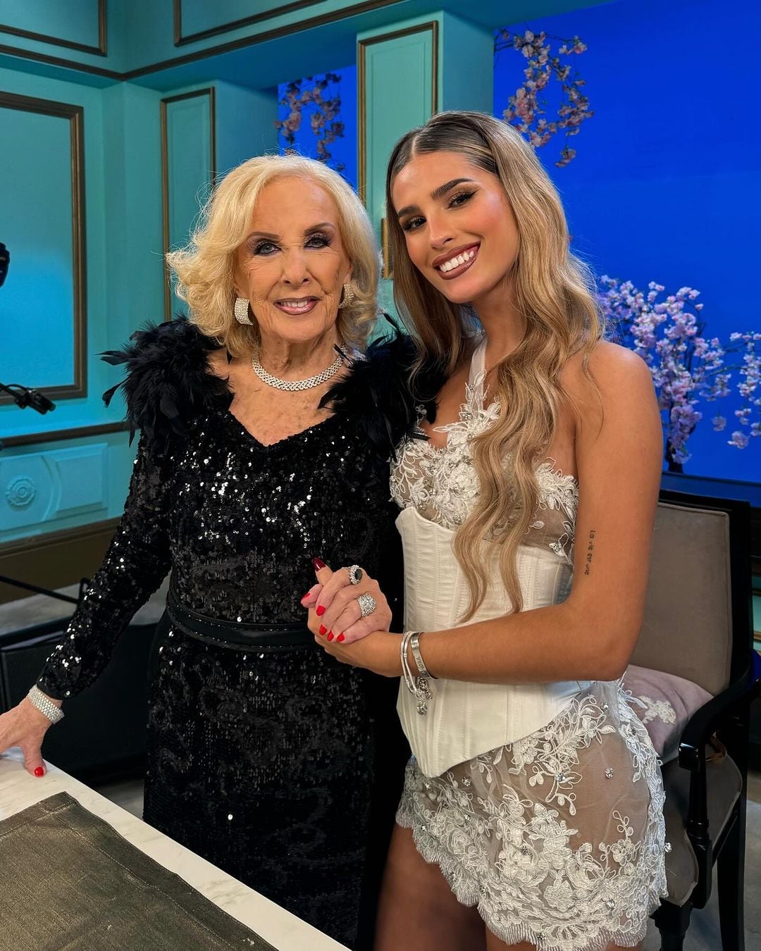 Julieta Poggio y Mirtha Legrand