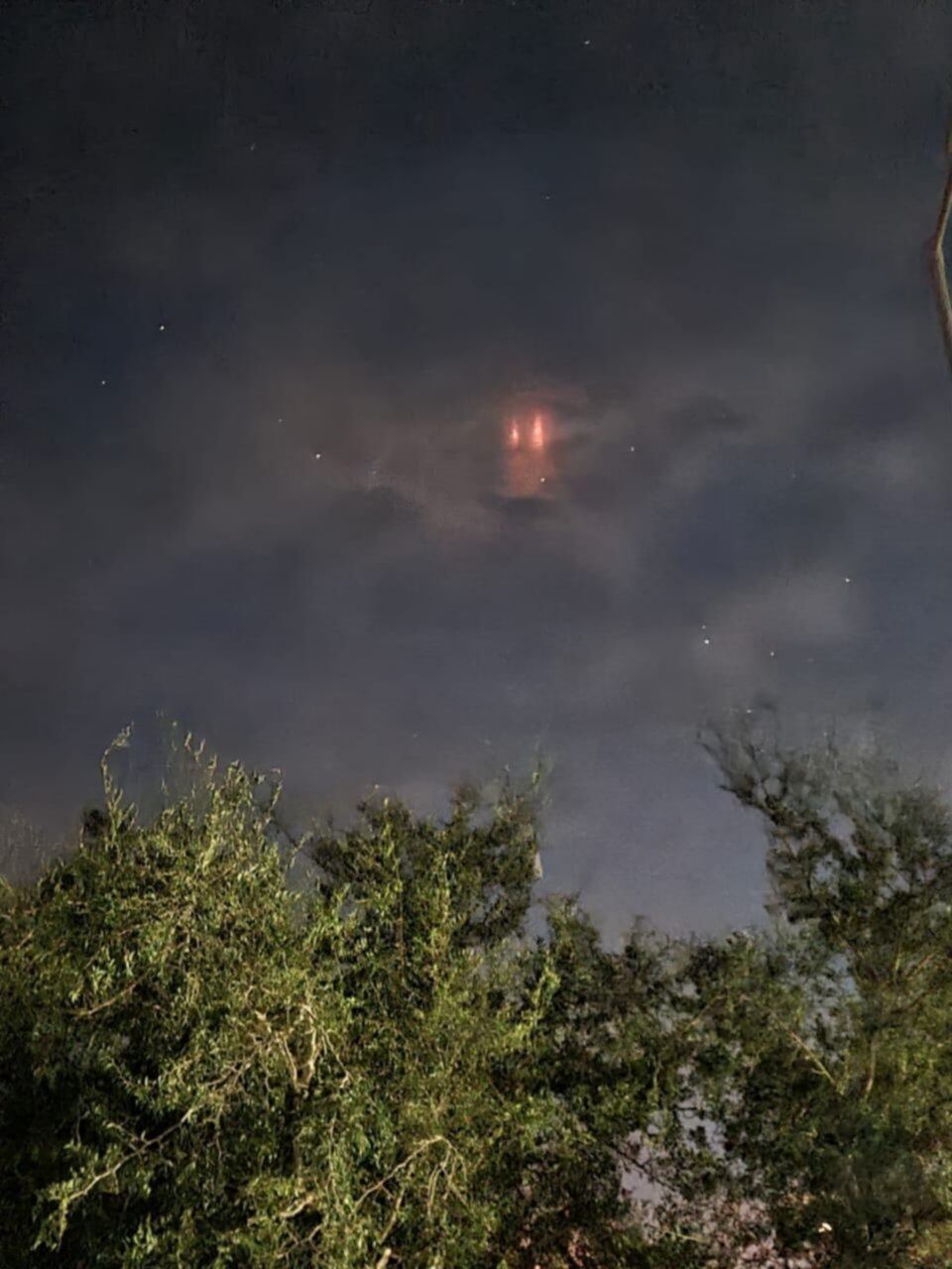 Impactantes imágenes en el cielo de Ensenada este martes.