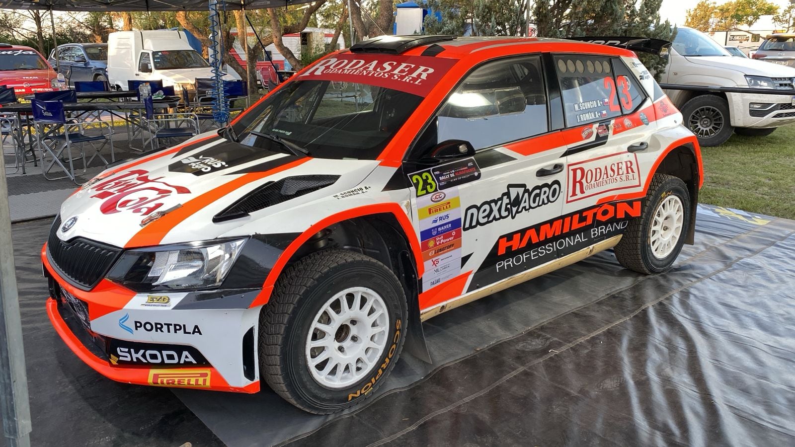 El chileno Martín Scuncio, junto a su compatriota Javiera Román, campeones argentinos de Rally en 2023, se suman al RallySprint Latam.