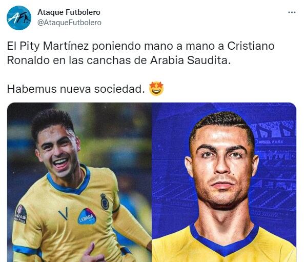 Explotaron los memes por la dupla Pity-CR7.