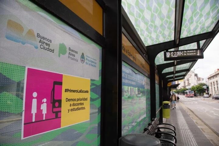 El transporte es prioritario para alumnos y docentes. (GCBA)