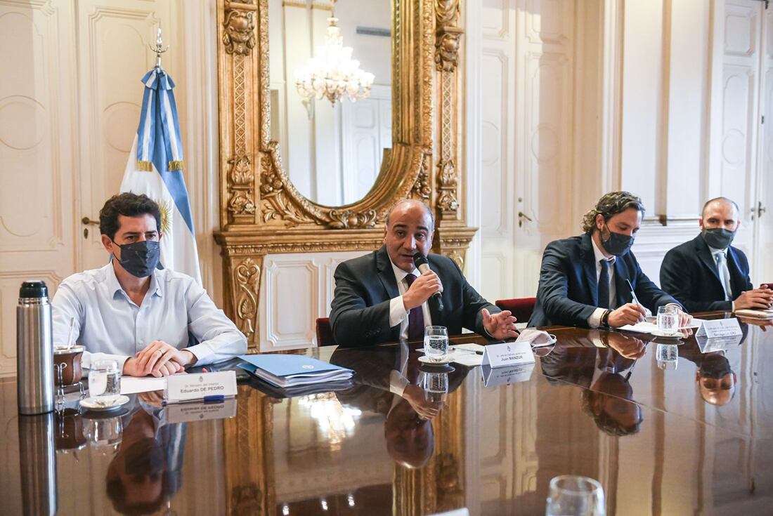 El Gabinete reunido en la Casa Rosada (Prensa Jefatura de Gabinete).