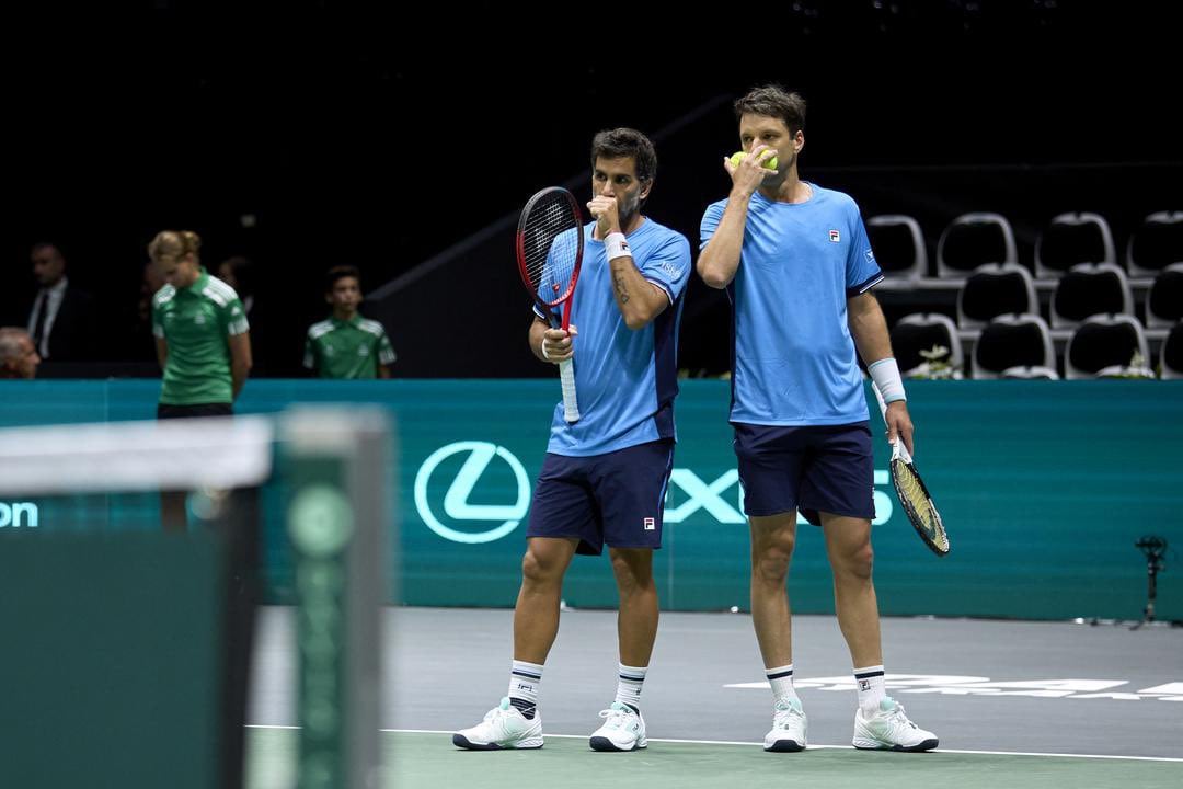 Los doblistas fueron los únicos en ganar en el equipo argentino. Foto: @CopaDavis