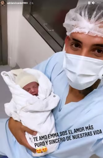 Ricardo Centurión y su hija Emma.