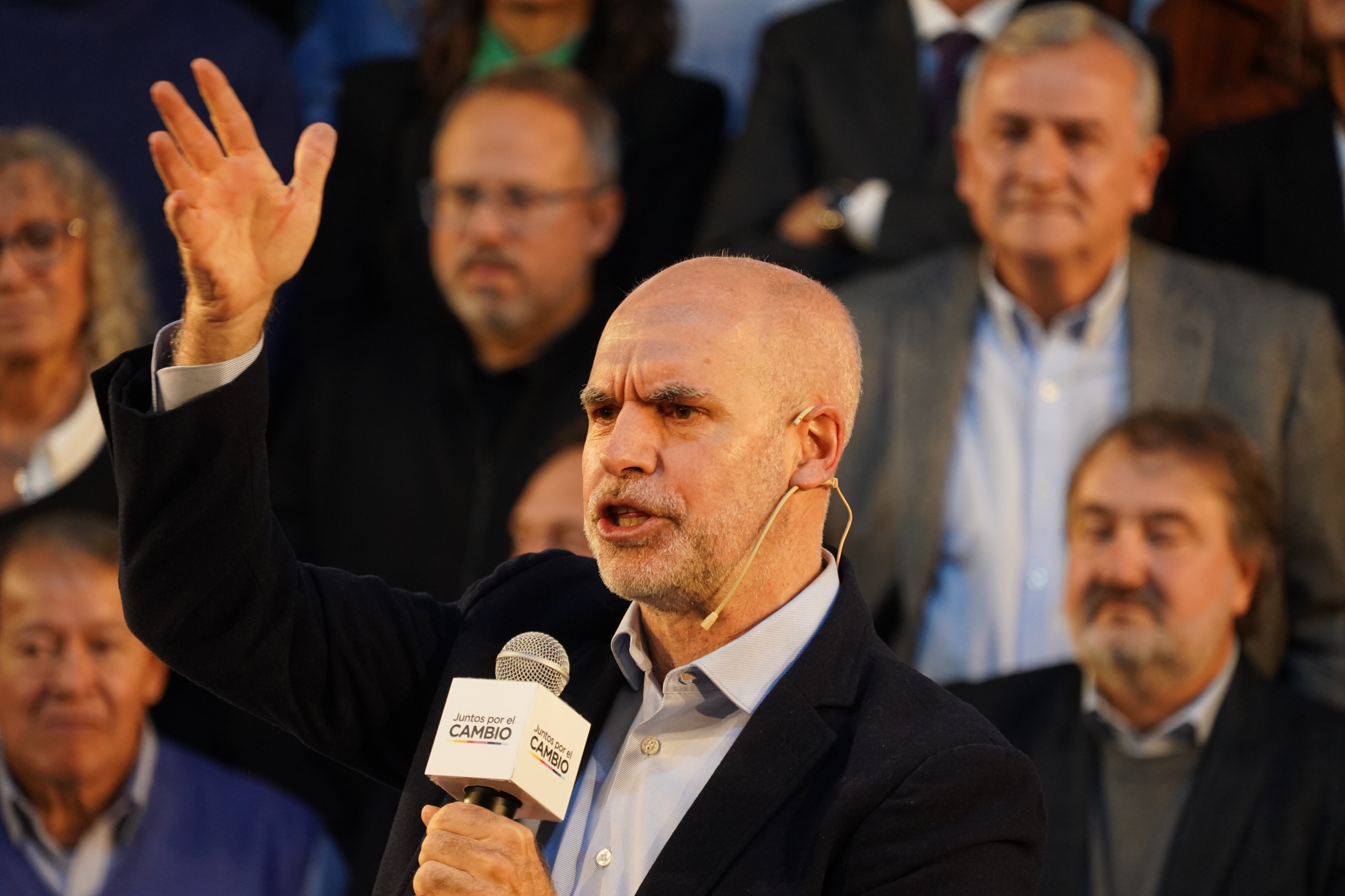 Acto de Horacio Rodriguez Larreta. Foto Maxi Failla