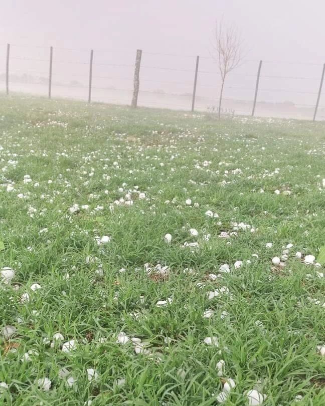 Varias localidades del interior registraron tormentas, algunas intensas.