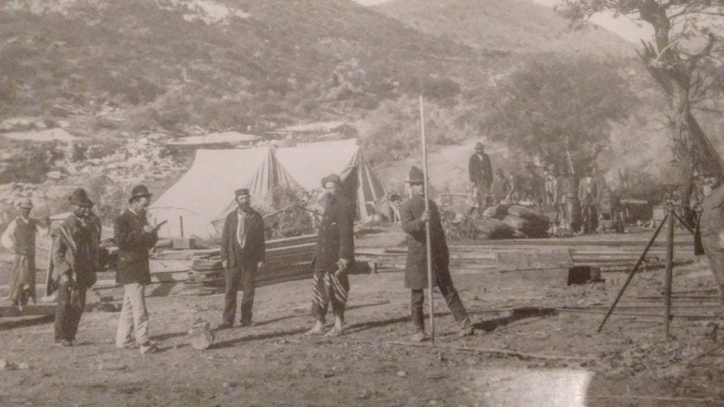 Retrato de la construcción del primer Dique San Roque