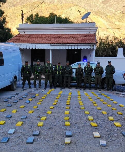 Los 141 "ladrillos" dieron un peso total de 149,2 kilos de cocaína.