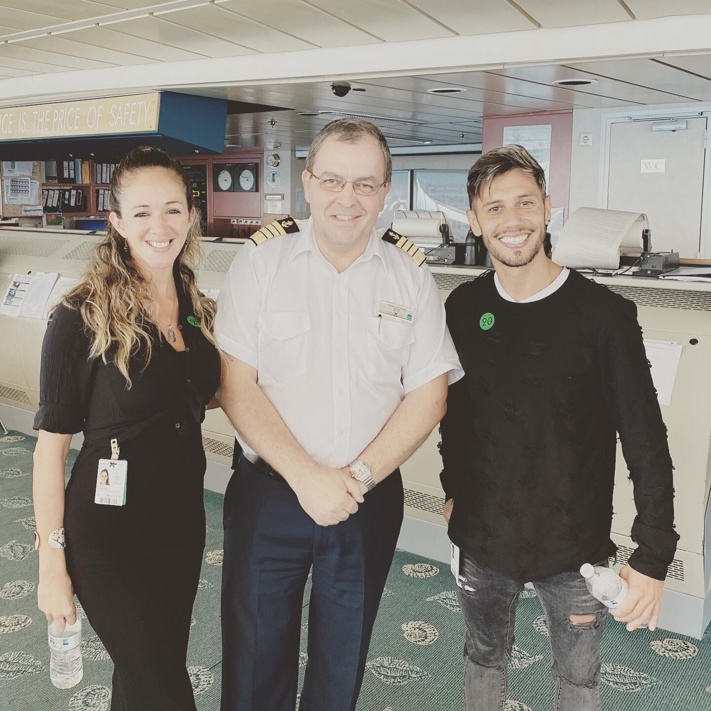 Belén y Juan en el Crucero.