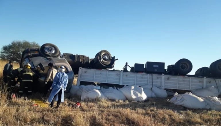 Accidente en ruta 147 de San Luis.