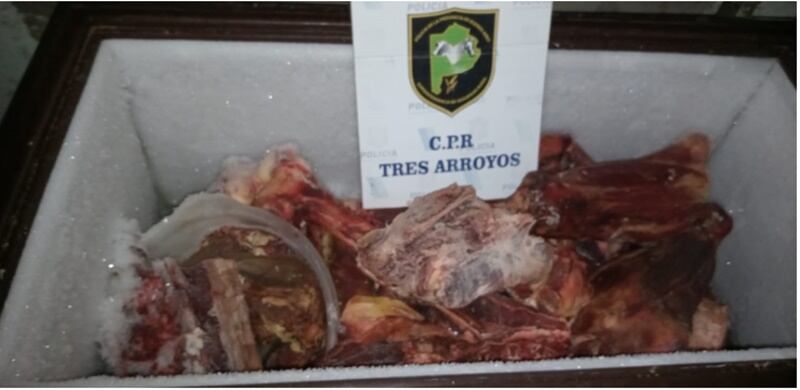 Desarticulan en Tres Arroyos un centro clandestino de venta de carne