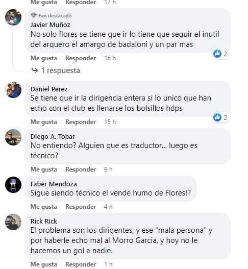 Los mensajes de los hinchas del Tomba.