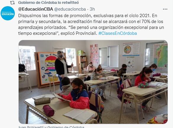 Se establecieron los criterios de promoción para el ciclo 2021.