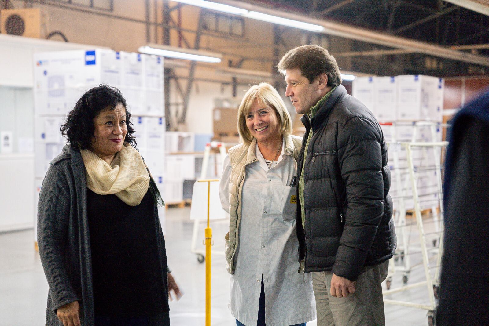 Melella visitó la Cooperativa Tierra del Fuego, ex Audivic