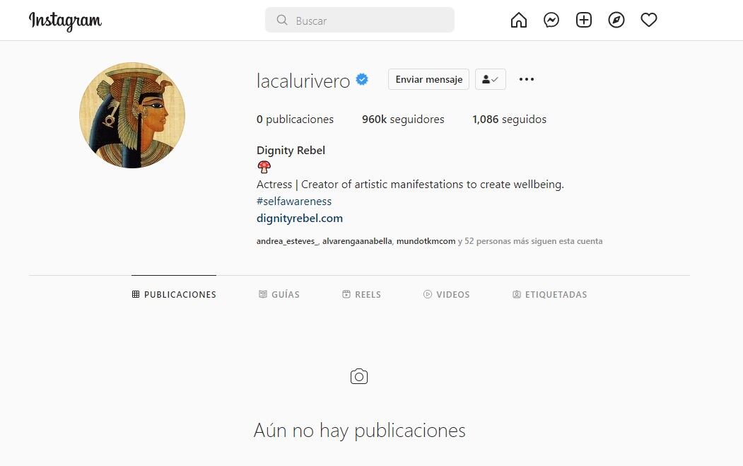 La llamativa decisión de Calu Rivero de eliminar los posteos de su Instagram.