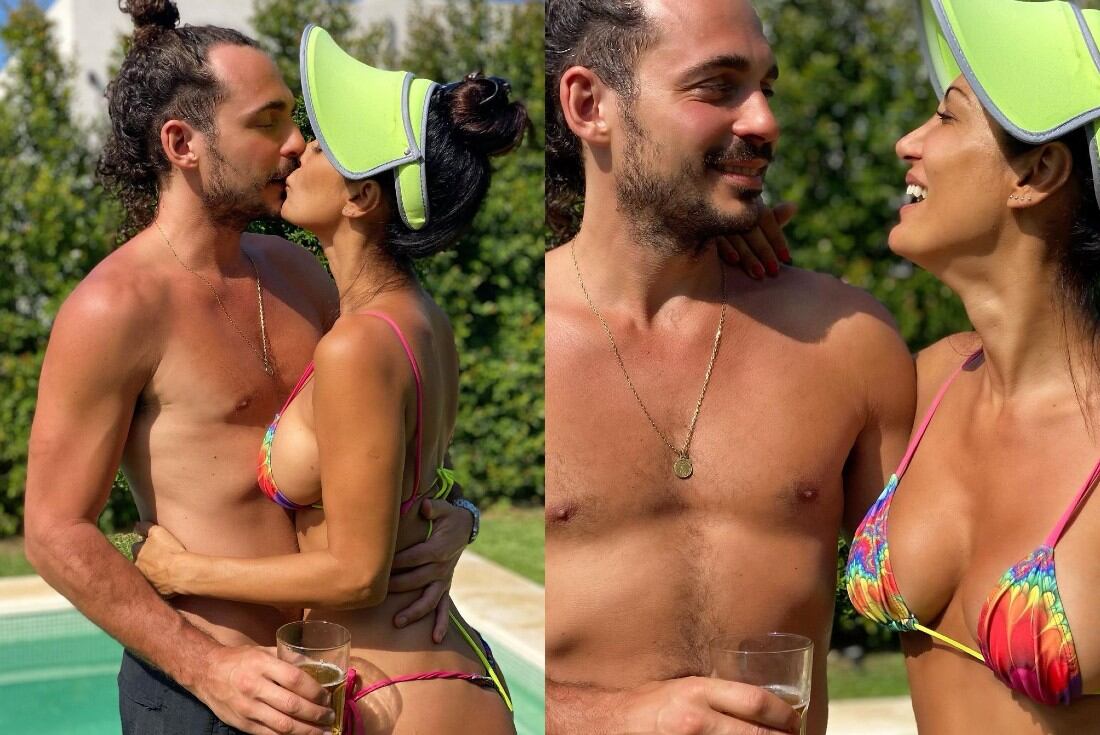 Silvina Escudero y su novio Federico. Foto Instagram.