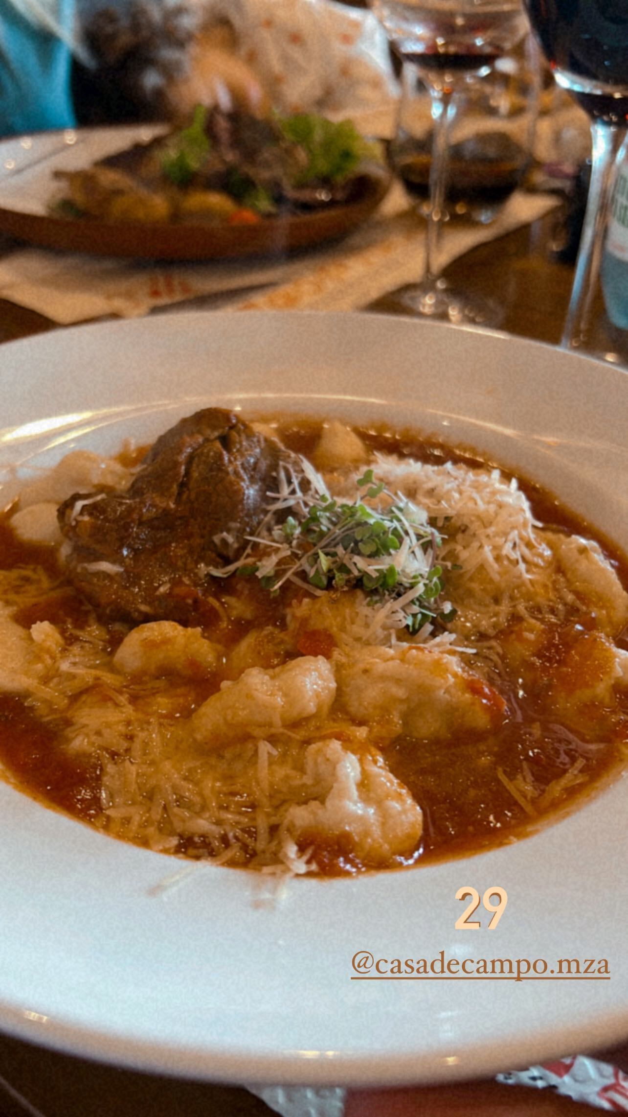 El plato que pidió Agustina.