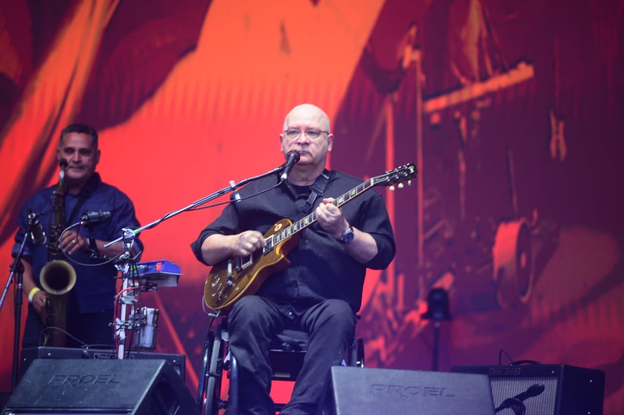 La banda Os Paralamas en Festival Bum Bum 2025 en el Predio del Estadio Mario A kempes, Cba. Arg. (José Gabriel Hernández /La Voz)