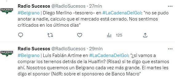 Luis Fabián Artime, presidente de Belgrano, y la ampliación del Gigante de Alberdi.