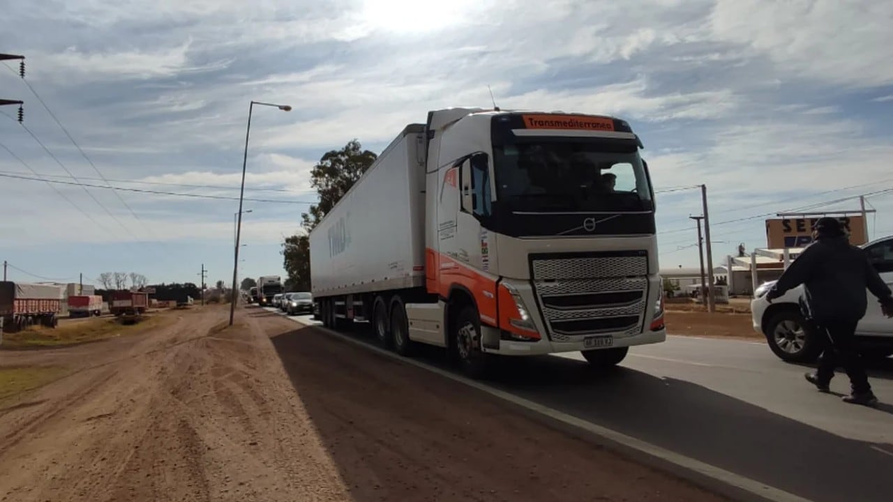 Los camioneros protestaron en reiteradas oportunidades por la falta de gasoil.