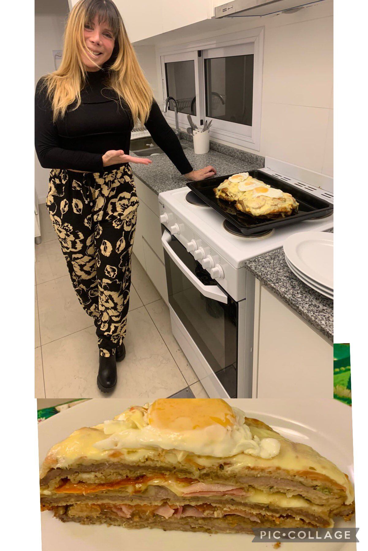 Adriana Brodsky mostró su torta de milanesas