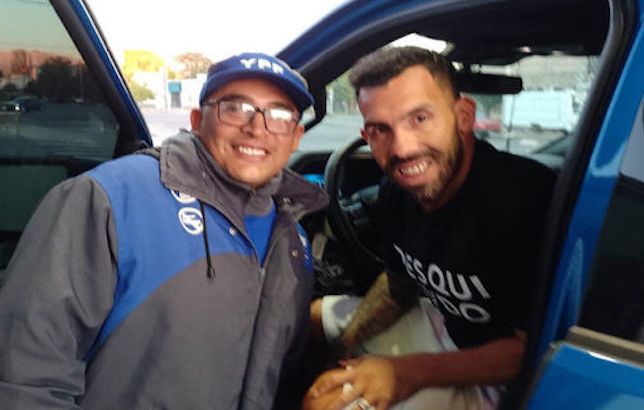 Carlos Tévez estuvo por Malargüe y no pasó desapercibido. Foto: Gentileza Nico Becerra