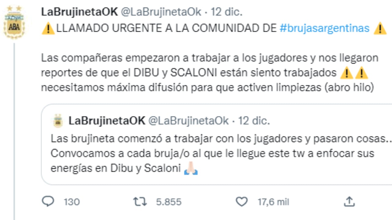 La "Brujineta" en alerta para limpiar a las figuras de la Selección.