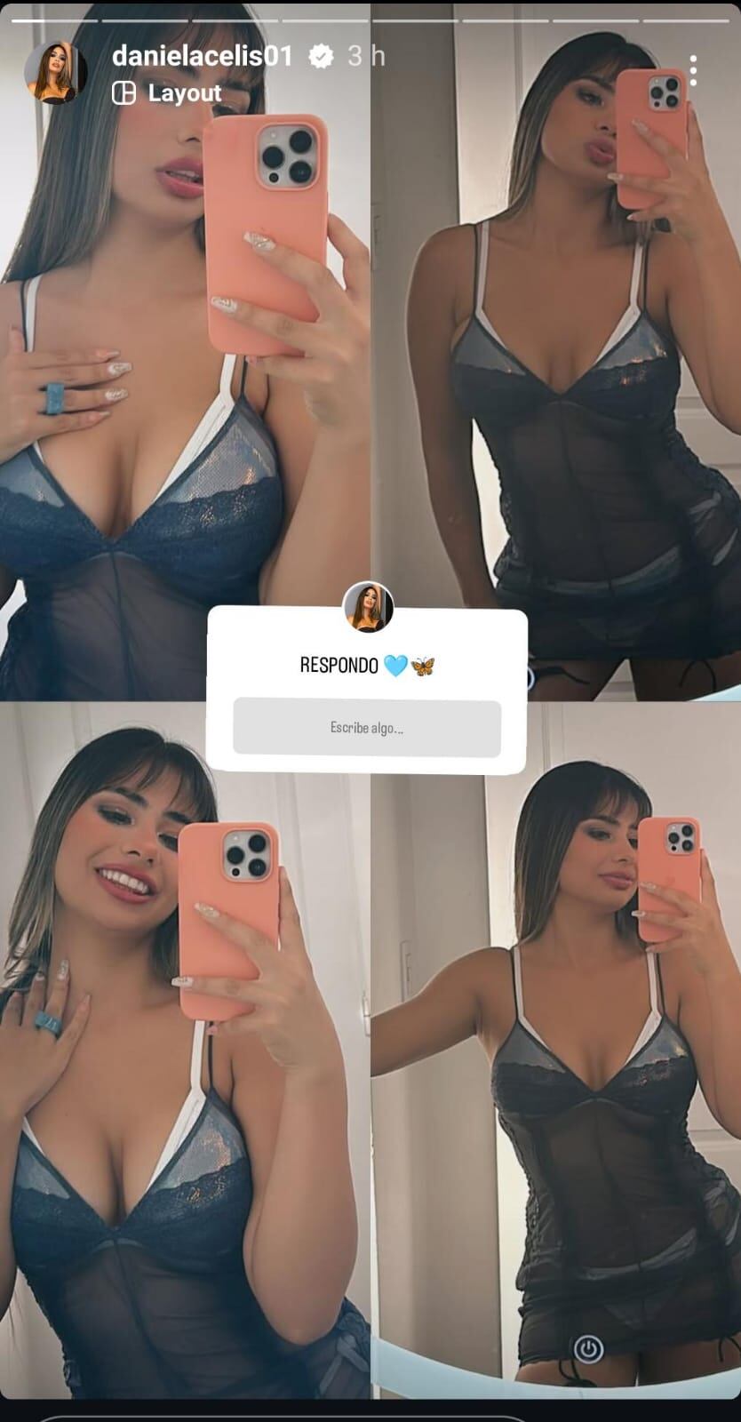 Encaje, escote y transparencias: el destape ultra hot de Daniela Celis que dejó a sus fans sin palabras