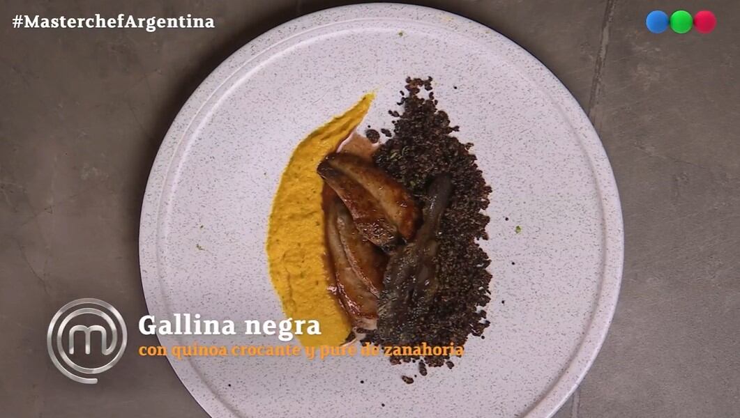 Así fue el plato de Rodrigo en la semifinal de MasterChef.