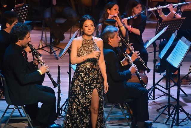 Magui Olave en la apertura del Teatro Comedia.