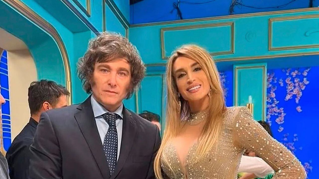 Fátima Florez y Javier Milei estuvieron en la mesa de Mirtha Legrand