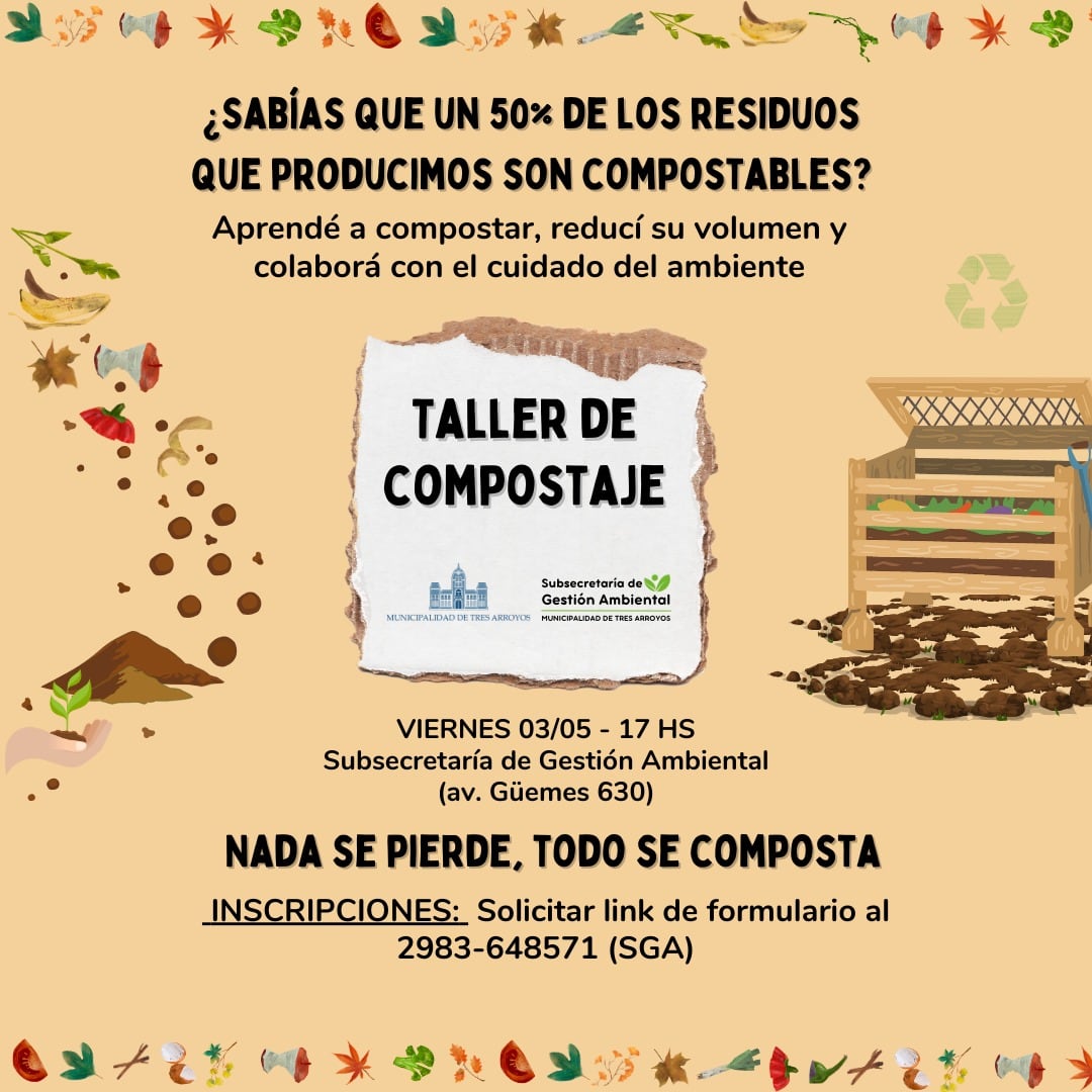 Taller de compostaje en la Subsecretaría de Gestión Ambiental