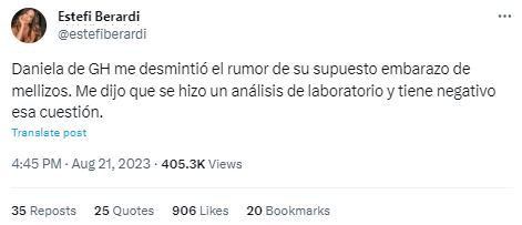 Daniela Celis rompió el silencio sobre los rumores de embarazo