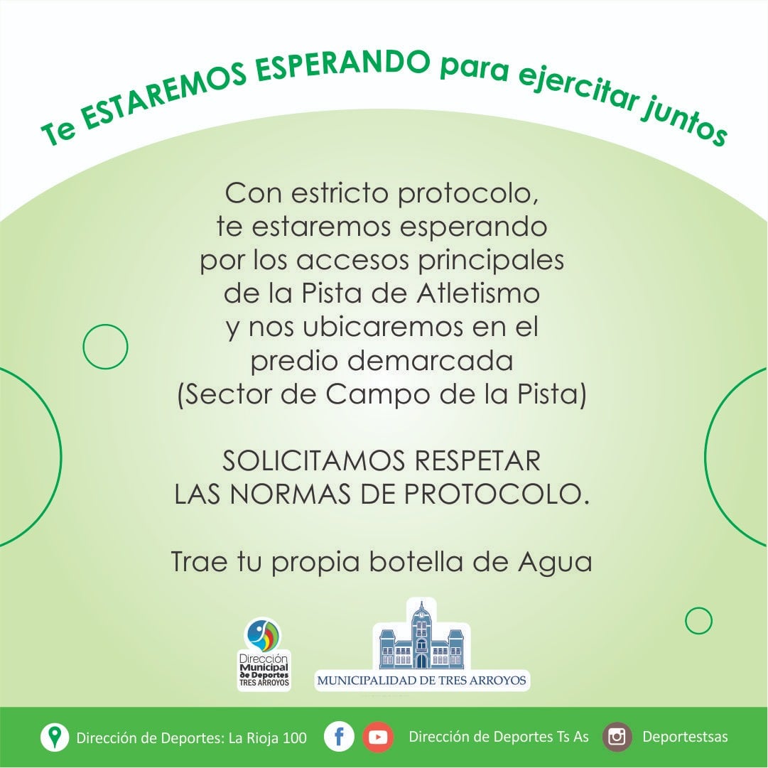 La Municipalidad de Tres Arroyos organiza una jornada especial al aire libre