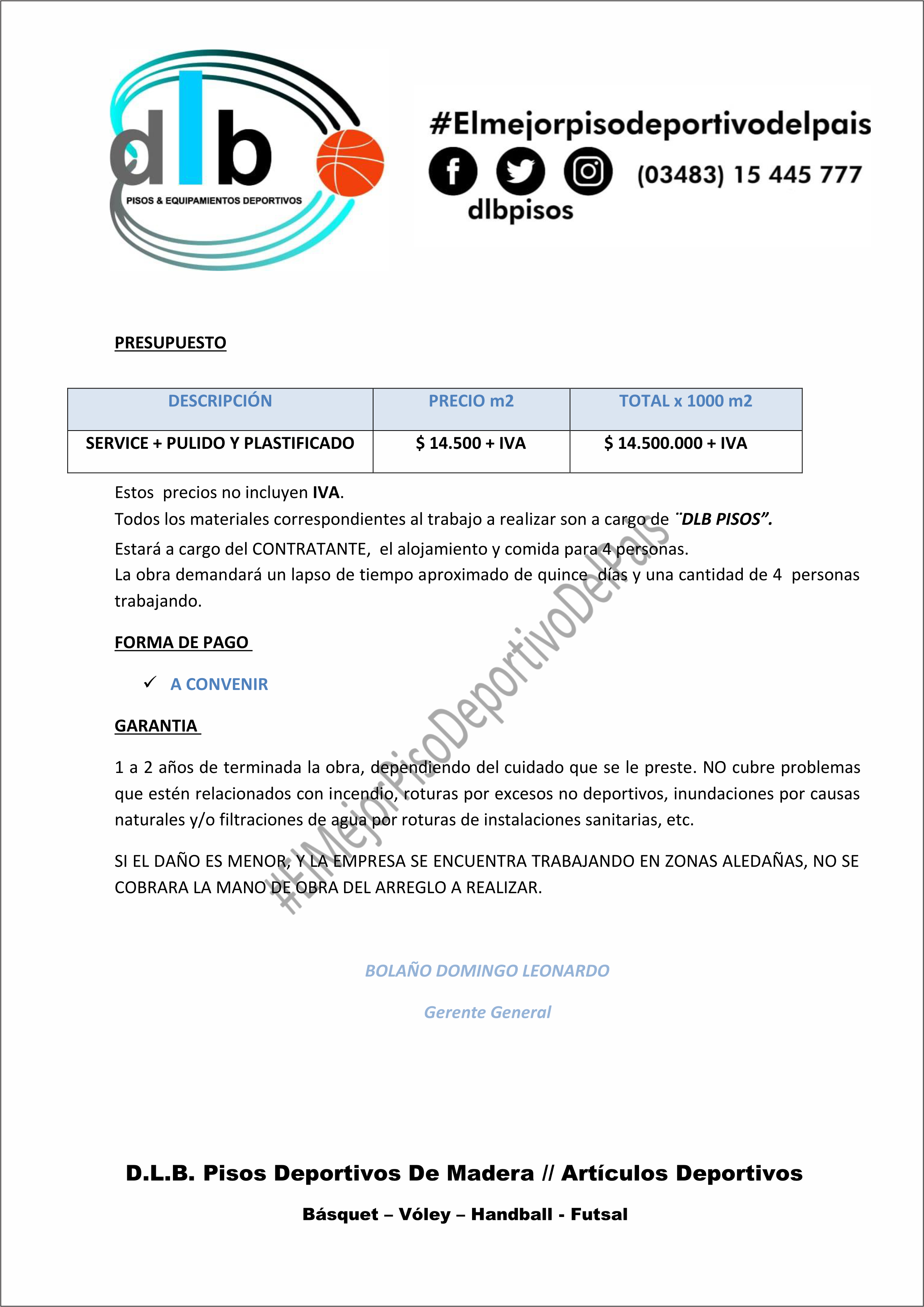 El presidente de Quique Club, Juan Pablo Spoturno, anunció una millonaria inversión destinada a mejorar las instalaciones del club.