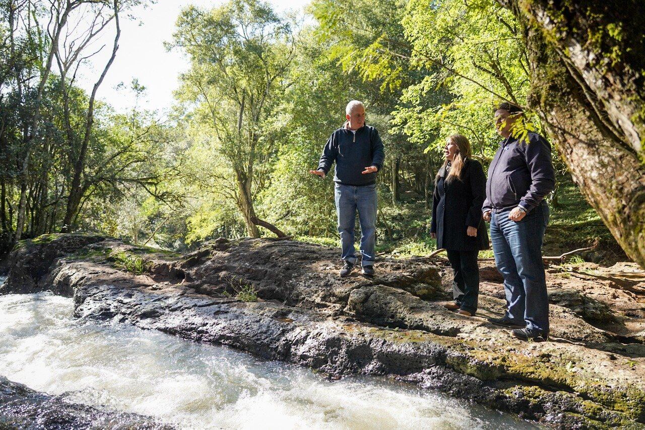 Passalacqua, Cesino y Medina en Salto El Solito en Colonia Polana