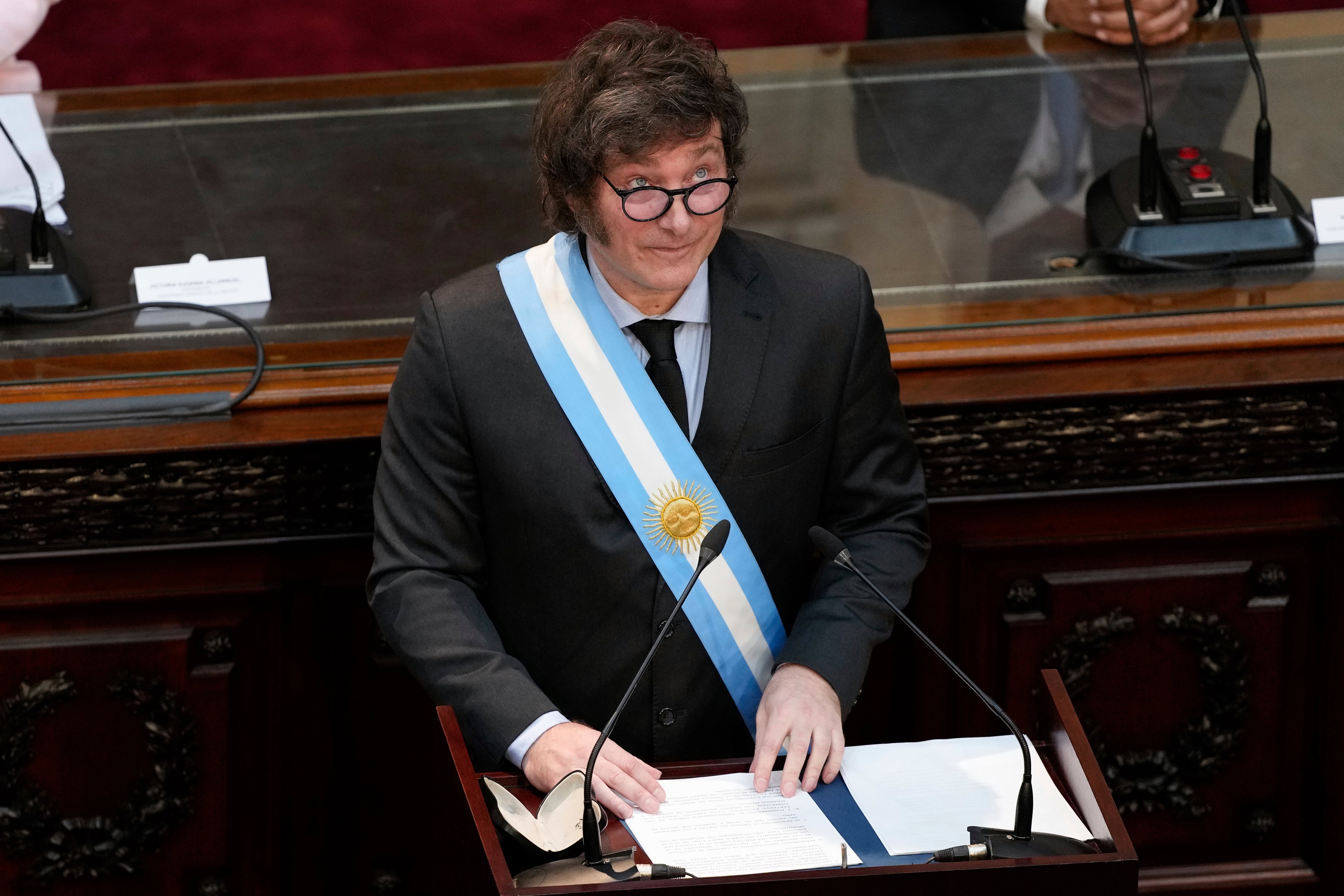 El presidente Javier Milei.