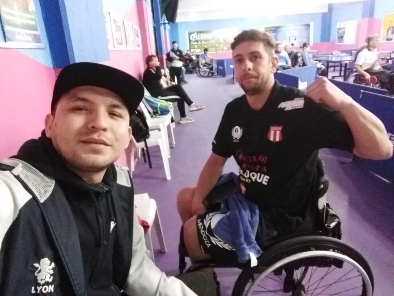 Marcelo López, campeón argentino de tenis de mesa adaptado.