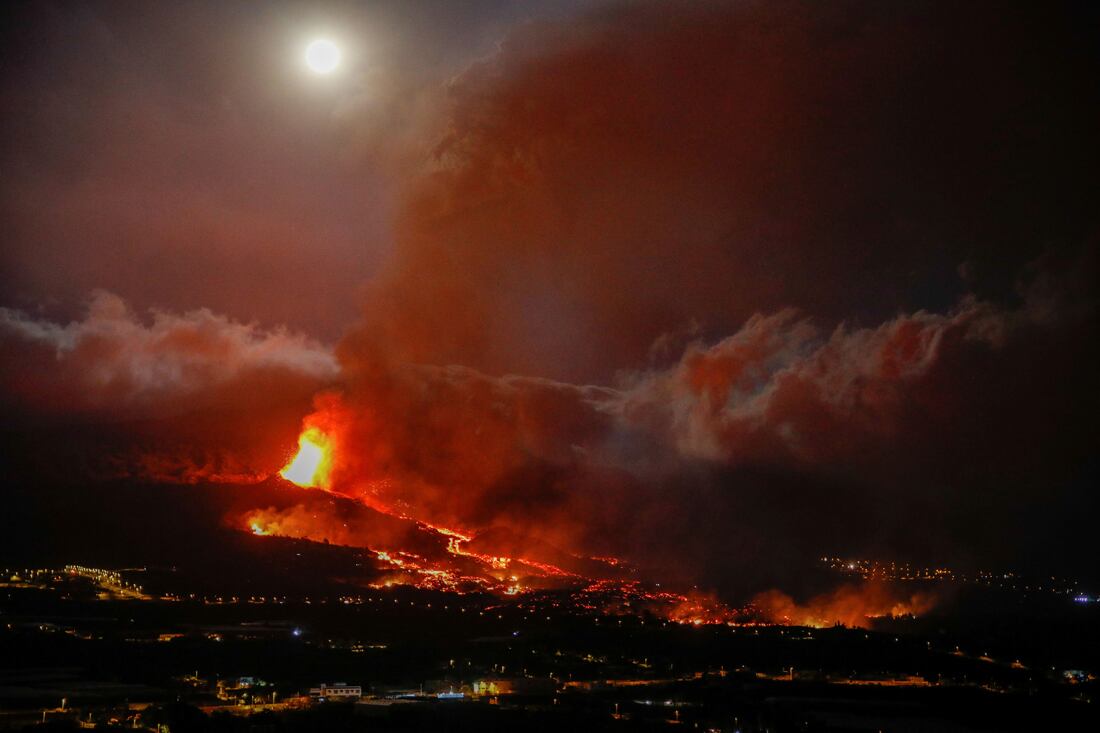 La furia del volcán. (AP)