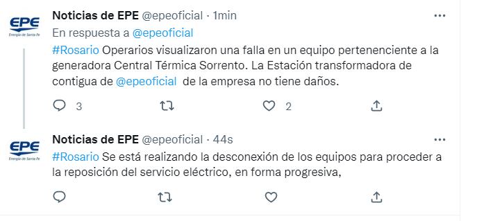 El comunicado de EPE