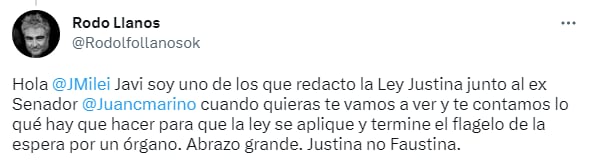 La reacción en las redes sociales a los dichos de Milei.