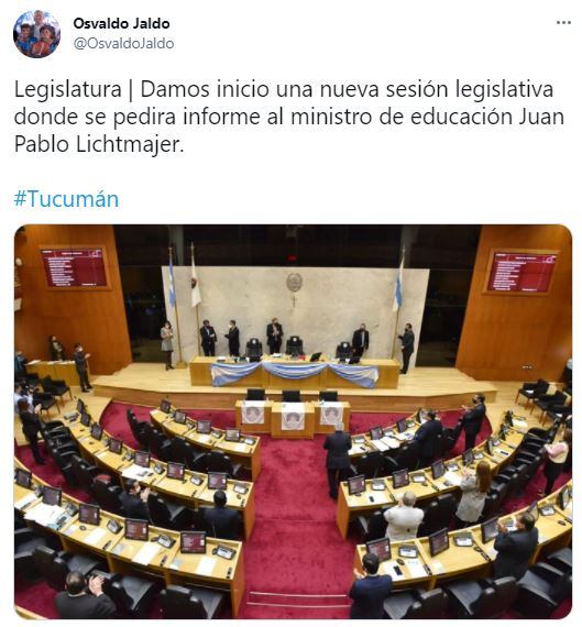 Comenzó la Sesión Legislativa.