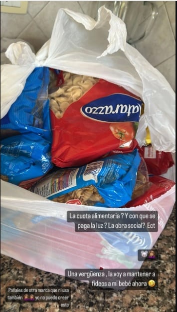 Parte de la mercadería que le dejó L-Gante a Tamara Báez.