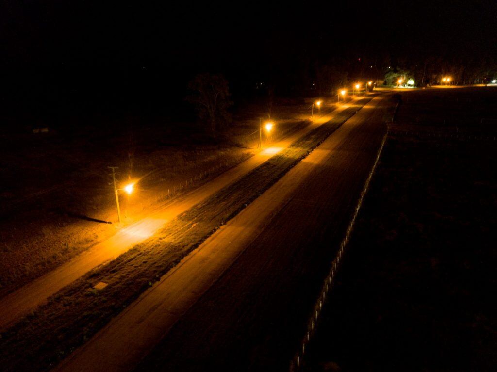 Nueva luminaria en Costanera de Arroyito Cespal Municipio