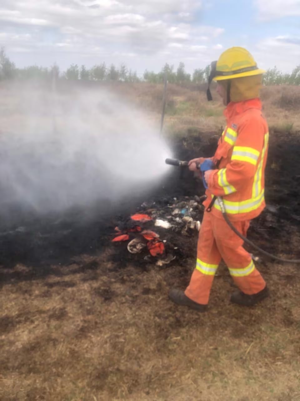 Un hombre alcoholizado intentó prender fuego en Calamuchita.