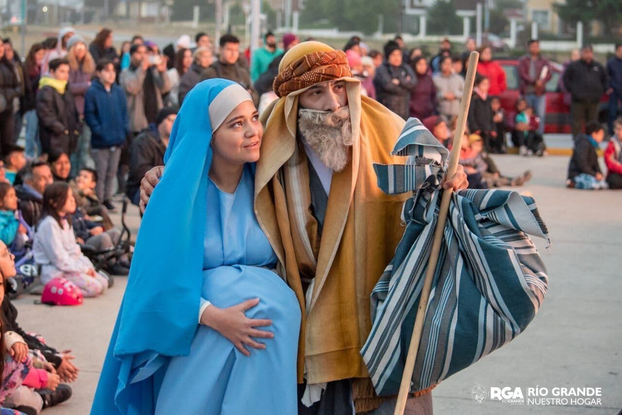 El Pesebre Viviente brilló en el Parque de los Cien Años de Río Grande