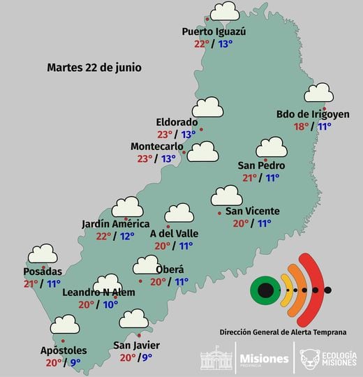 Jornada con nieblas y posible mejora hacia la tarde.