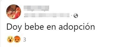 En la red social se repetía la publicación con el mismo mensaje sobre la beba recién nacida.