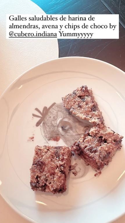 Así quedaron las galletitas de avena realizadas por Nicole Neumann e Indiana Cubero.